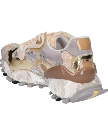 EXE 134-10 LEDER TAUPE GOLD SNEAKER LEATHER TAUPE GOLD