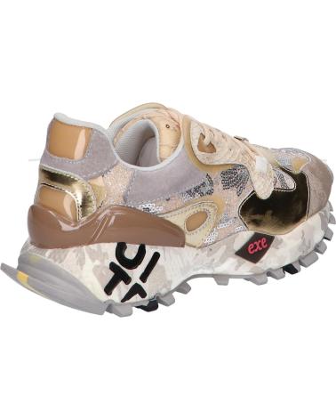 EXE 134-10 LEDER TAUPE GOLD SNEAKER LEATHER TAUPE GOLD