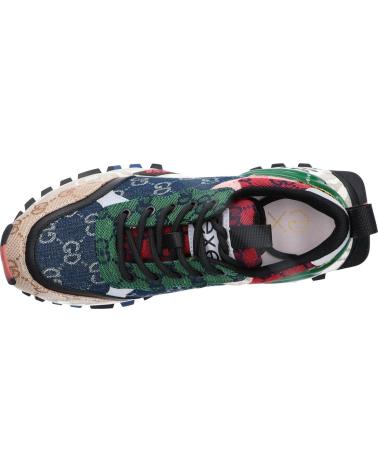 EXE 134-101 TEXTIL SNEAKER BLAU GRÜN TEXTIL BLUE GREEN