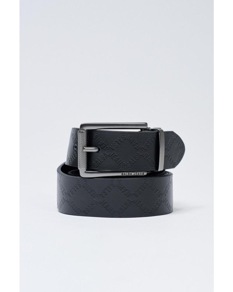 CINTURA SALSA 21010096 NERA IN PELLE CON FIBBIA QUADRATA NEGRO