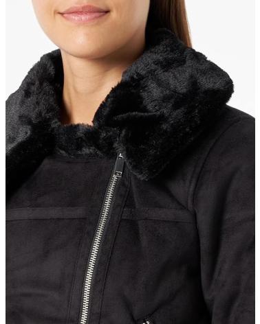 GIACCA VERO MODA 10290150 NERA CON PELLICCIA SINTETICA NEGRO