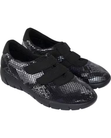 SEVILLAS ZAPATILLAS BLUCHER EN LICRA NEGRO