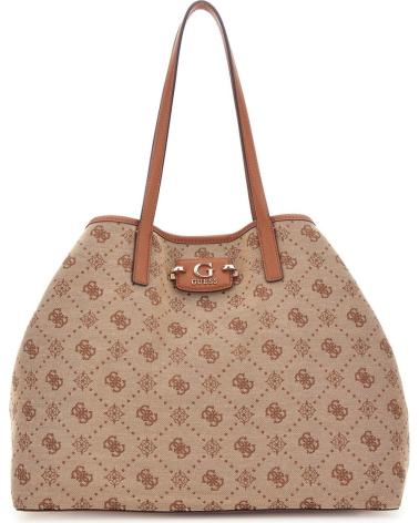 MALA TOTE GUESS HWJP9654240 MARROM MONOGRAMADA MARRóN