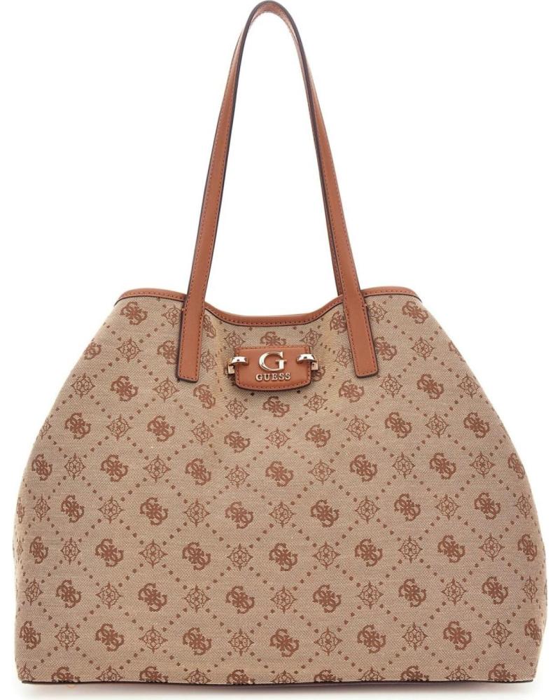 MALA TOTE GUESS HWJP9654240 MARROM MONOGRAMADA MARRóN