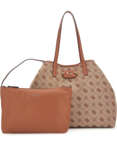 MALA TOTE GUESS HWJP9654240 MARROM MONOGRAMADA MARRóN