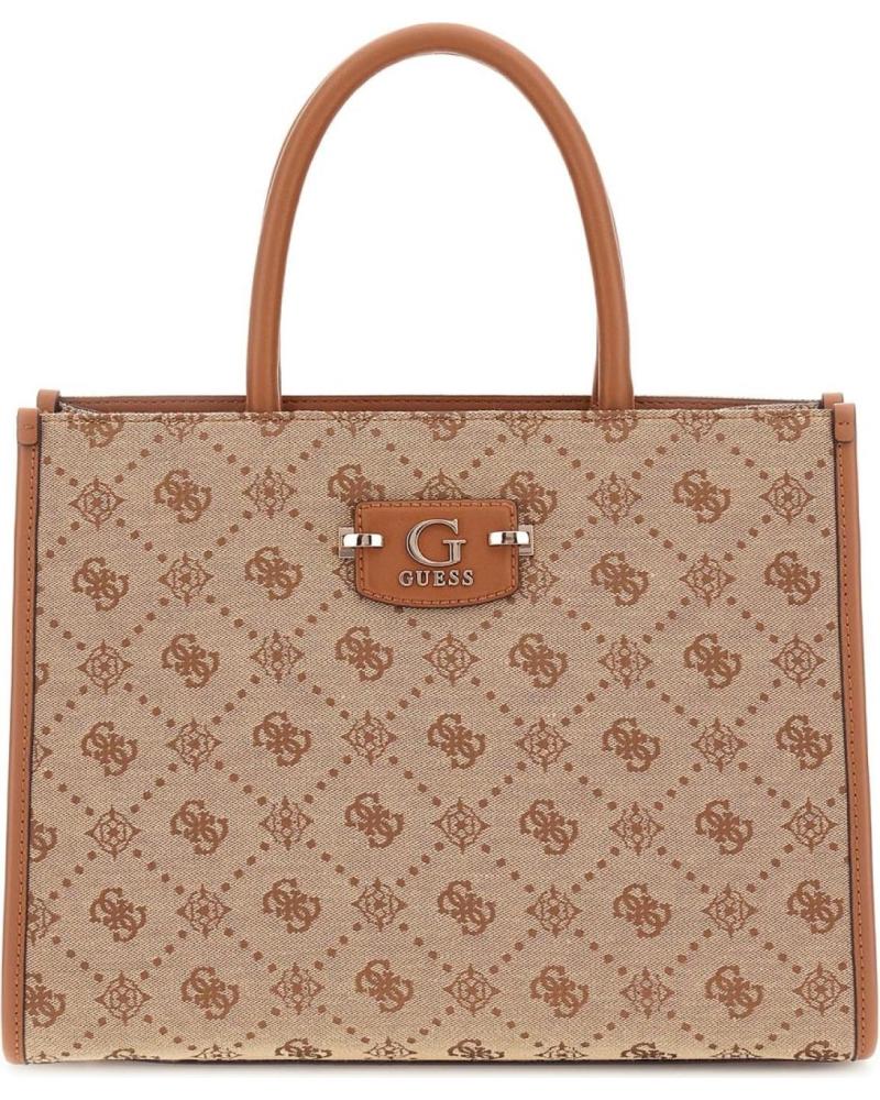 GUESS MALA DE MÃO HWJP9654220 MARROM COM MONOGRAM MARRóN