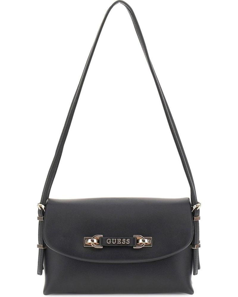 GUESS MALA A TIRACOLO HWBG9644190 PRETO COM FECHO METÁLICO NEGRO