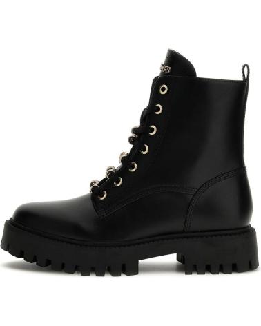 BOTÍN GUESS FLTFNAELE10 NEGRO CON CORDONES NEGRO