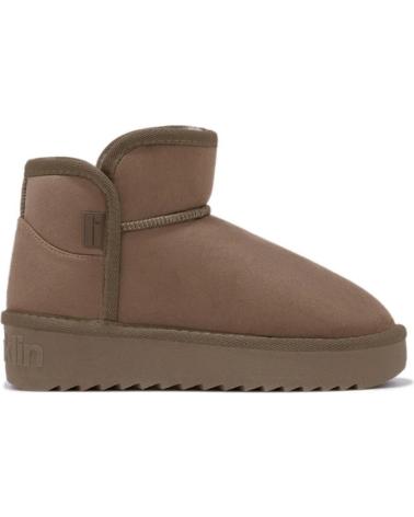 D. FRANKLIN BOTINS PLANOS DFSH370021 TAUPE CASTANHO MARRóN