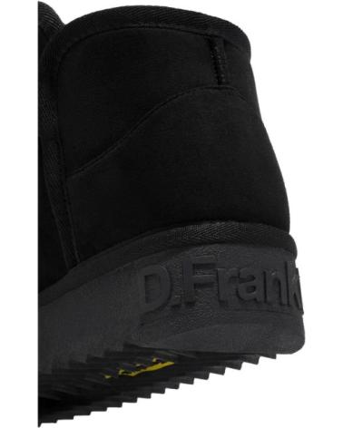 BOTINS RASOS D. FRANKLIN DFSH370021 EM COURO PRETO NEGRO