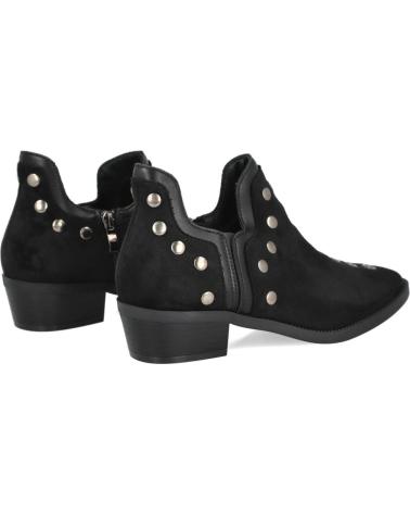 STIVALETTI L&R SHOES NERI CON BORCHIE B5801 NEGRO