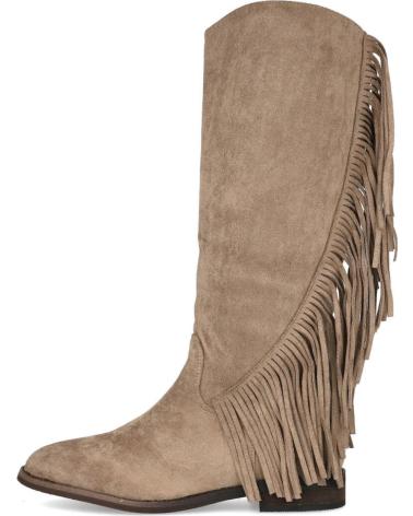 BOTAS PLANAS L&R SHOES FLECOS BEIG S-5523 BEIG