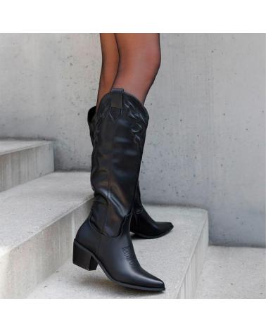 L&R SHOES STIVALI COWBOY 7678A NERO NEGRO