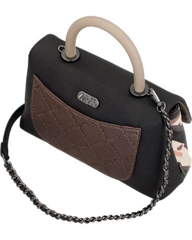 PETIT SAC ANEKKE PARISIAN AVEC ANSE COURTE ET BANDOULIÈRE MARRON 41811-408 MARRON