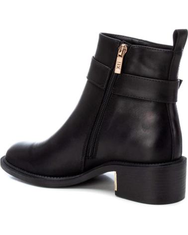 DAMEN STIEFELETTE XTI 143103 SCHWARZ MIT GOLDENER SCHNALLE NEGRO