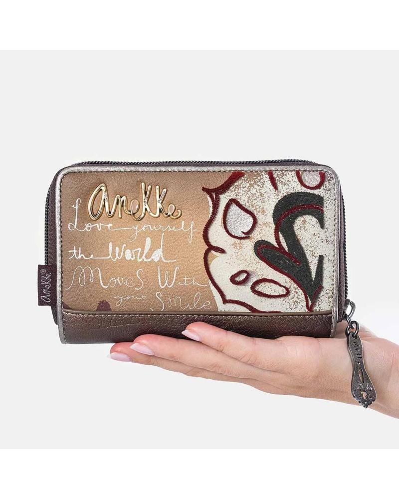 PORTEFEUILLE MOYEN ANEKKE MANIFESTO 41719-909 COULEUR CAMEL CAMEL