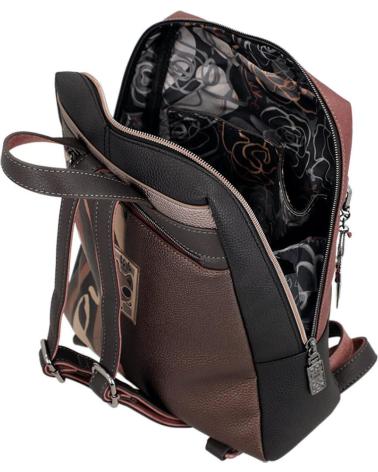 MOCHILA ANEKKE 41805-018 MARRÓN CON DISEÑO TEMÁTICO MARRON
