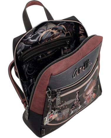 MOCHILA ANEKKE 41805-018 MARRÓN CON DISEÑO TEMÁTICO MARRON
