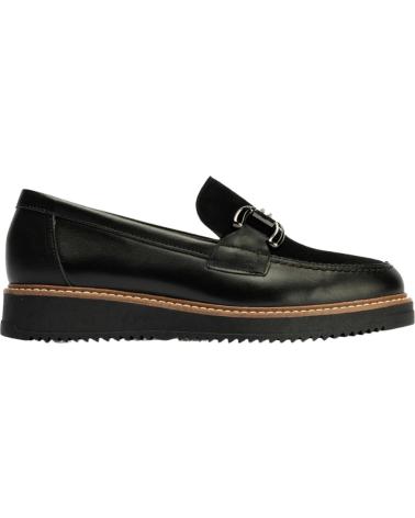 PITILLOS MOCASÍN ANTE NEGRO COMBINADO NEGRO
