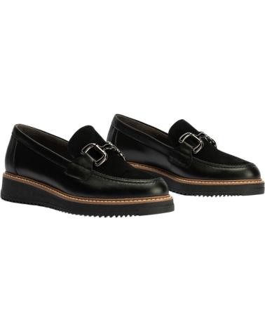 PITILLOS MOCASÍN ANTE NEGRO COMBINADO NEGRO