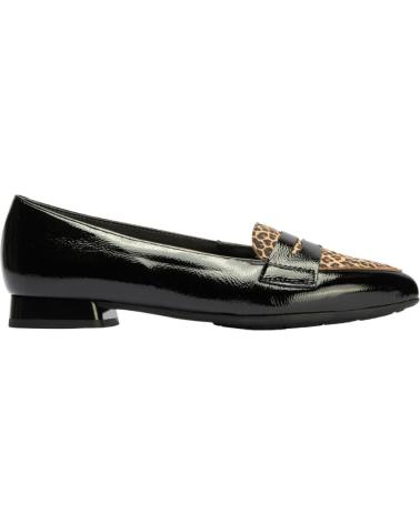 PITILLOS MOCASÍN COMBINADO DE CHAROL NEGRO NEGRO