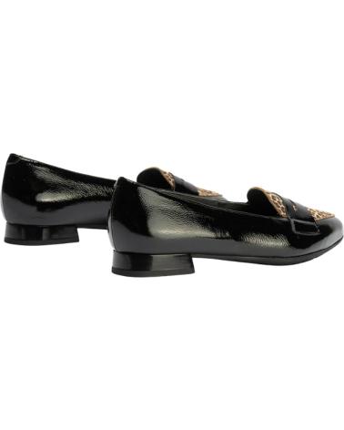 PITILLOS MOCASÍN COMBINADO DE CHAROL NEGRO NEGRO