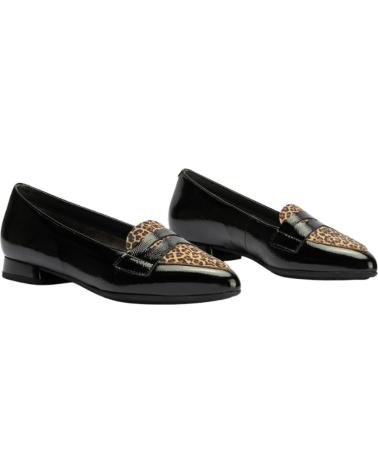 PITILLOS MOCASÍN COMBINADO DE CHAROL NEGRO NEGRO