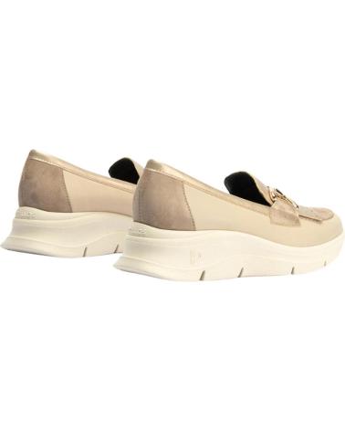 PITILLOS MOCASÍN DE PLATAFORMA CON FLECOS EN TONO ARENA ARENA