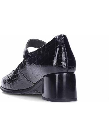 PITILLOS MARY JANE 10821 CROCODILE EFFECT BLACK NEGRO