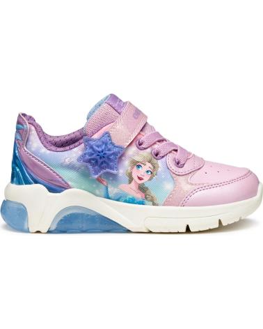 ZAPATILLAS GEOX J56M4E FADINLIGHT JUNIOR ROSA CON LUCES PINK