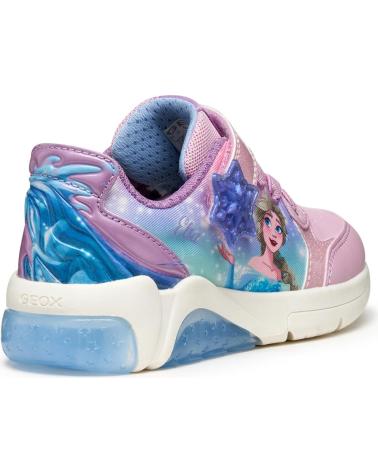 ZAPATILLAS GEOX J56M4E FADINLIGHT JUNIOR ROSA CON LUCES PINK
