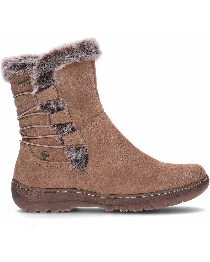 CORONEL TAPIOCCA WASSERDICHTE STIEFEL T711 TAUPE MIT BRAUNEM FELLFUTTER MARRóN