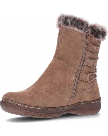 CORONEL TAPIOCCA WASSERDICHTE STIEFEL T711 TAUPE MIT BRAUNEM FELLFUTTER MARRóN