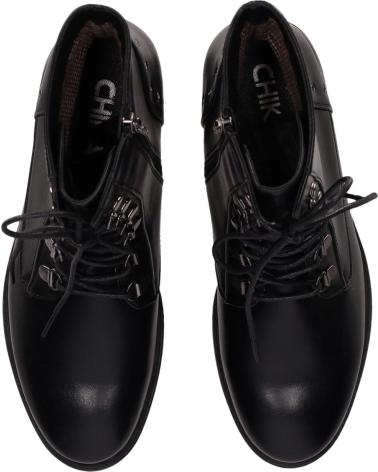 CHIKA10 STIVALETTI BLOSSOM 34 CON LACCI NERO NEGRO-BLACK