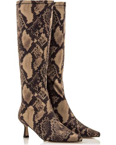 MTNG 59670 SCHLANGENMUSTER BRAUN KITTEN-HEEL MARRóN