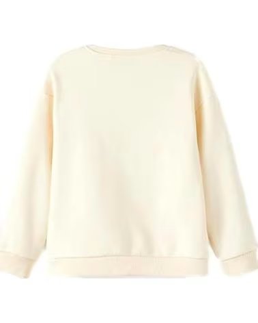 NAME IT MOLETOM NAME IT MENINA COM ESTAMPA DE PATINS BEIGE