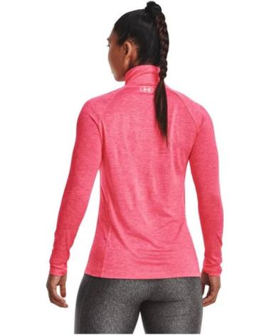 UNDER ARMOUR T-SHIRT DE RUNNING MANCHES LONGUES HALF-ZIP 1320128 ROSE ROSA
