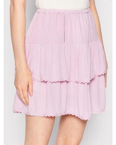 ONLY ONLPEACE LAYERED WVN CS 15257502 - FALDA DE VOLANTES ROSA ROSA