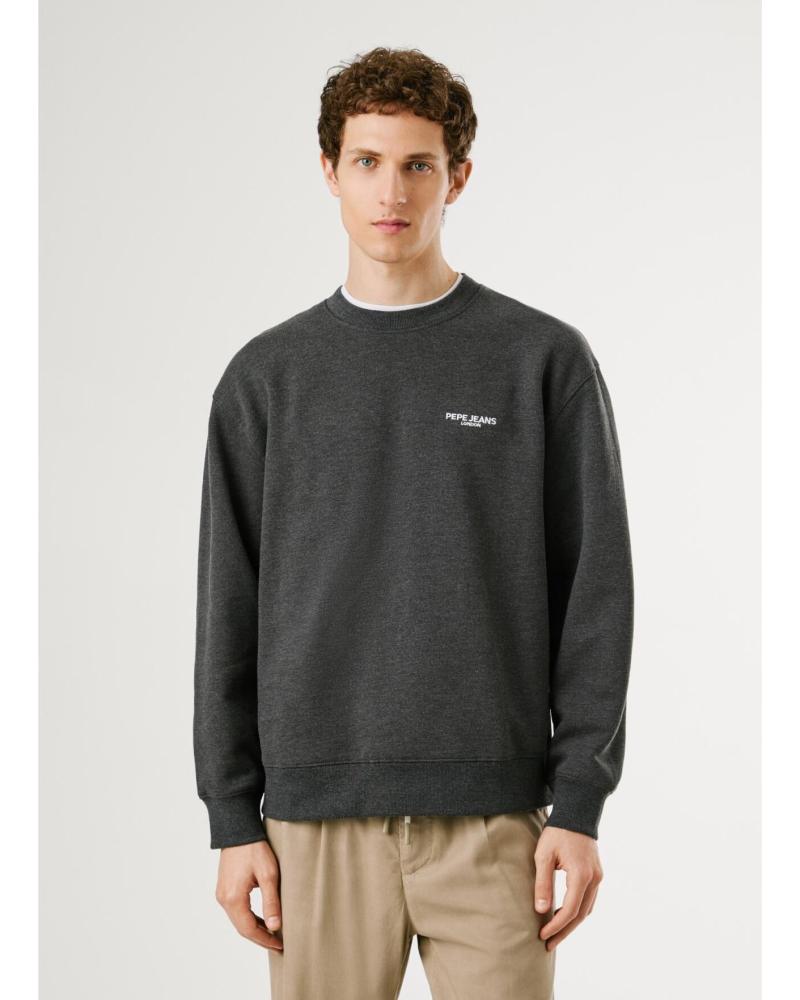 PEPE JEANS FELPA GIROCOLLO CON STAMPA POSTERIORE PM5800031 GRIGIO GRIS