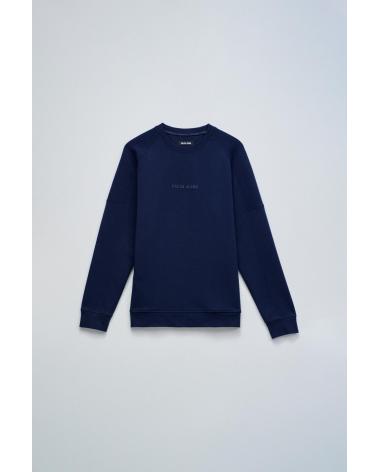 FELPA SALSA BLU CON LOGO RICAMATO - MODELLO 21010283 AZUL