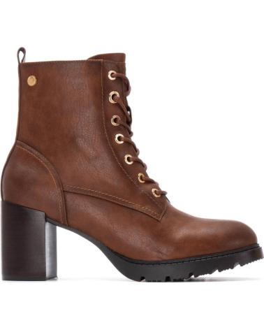 BOTINES XTI 144298 CAMEL CON CORDONES Y TACÓN BLOQUE CAMEL