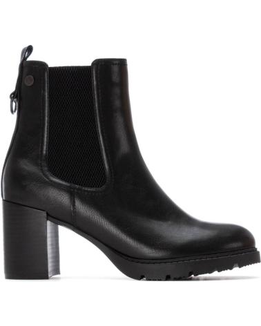 BOTINES CHELSEA XTI 144299 NEGROS CON ELÁSTICOS LATERALES Y TACÓN BLOQUE NEGRO