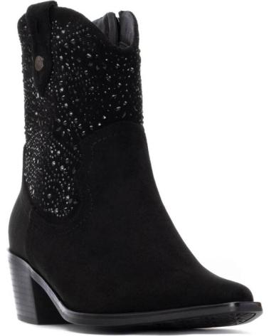 BOTTINE COWBOY XTI 144309 NOIRE AVEC DÉTAILS PAILLETÉS NEGRO