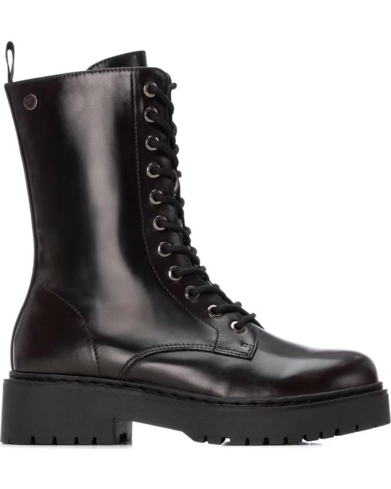 MILITÄR-BIKERSTIEFEL XTI 144388 BURGUND MIT SCHNÜRUNG ROJO