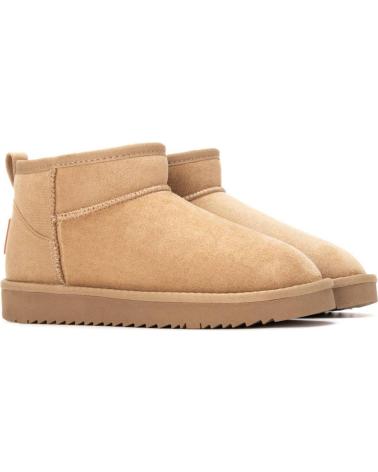 BOTINS PLANOS ANTELINA XTI 144442 BEGE BEIGE