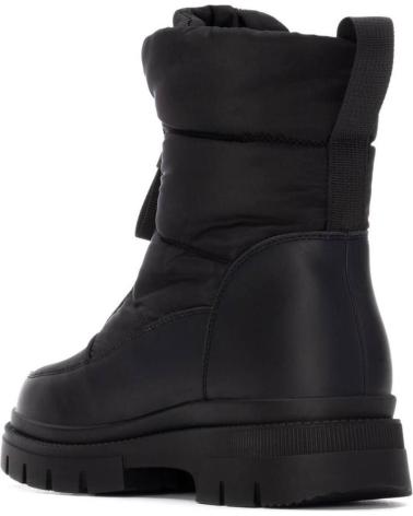 XTI 144449 BLACK FLAT BOOTS WITH FRONT ZIPPER NEGRO