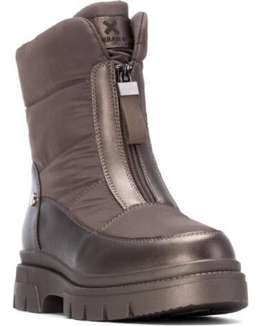 XTI 144449 BRONZE BOOT WITH FRONT ZIP CLOSURE AND TRACK SOLE BRONCE