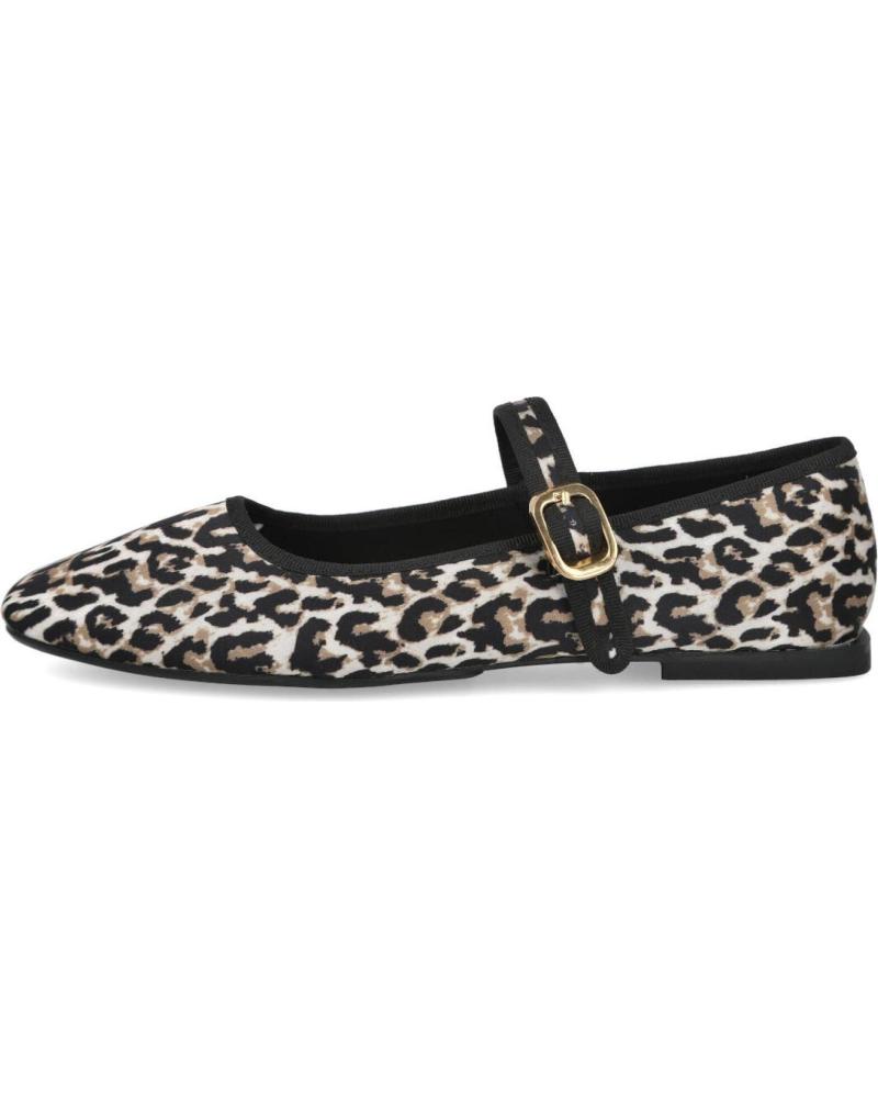 BALLERINE L&R SHOES A888 STAMPA ANIMALIER NERE NEGRO