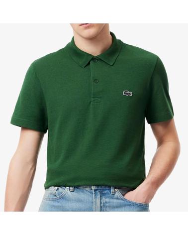 POLO LACOSTE EN COTON COUPE REGULAR VERT CLASSIQUE NAN