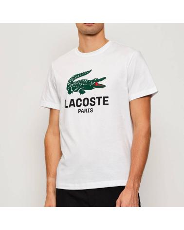 T-SHIRT LACOSTE PARIS FRONT LOGO BLANC NAN